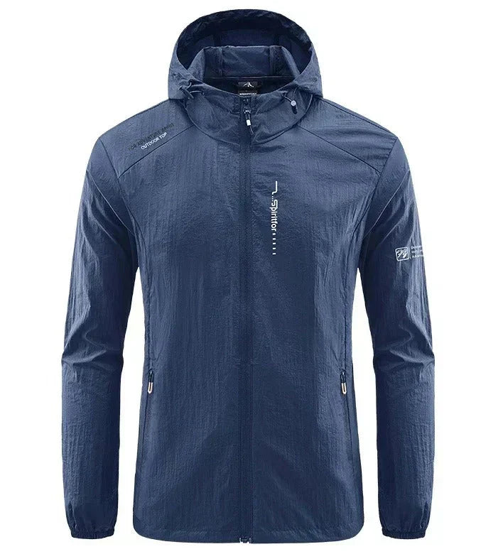 Men's Ultra-Lightweight Hooded Summer Jacket - Windproof & Sun-Resistant