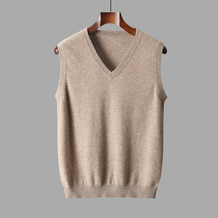 Men's V Neck Sweater Vest - Timeless Layering for Smart Casual Comfort