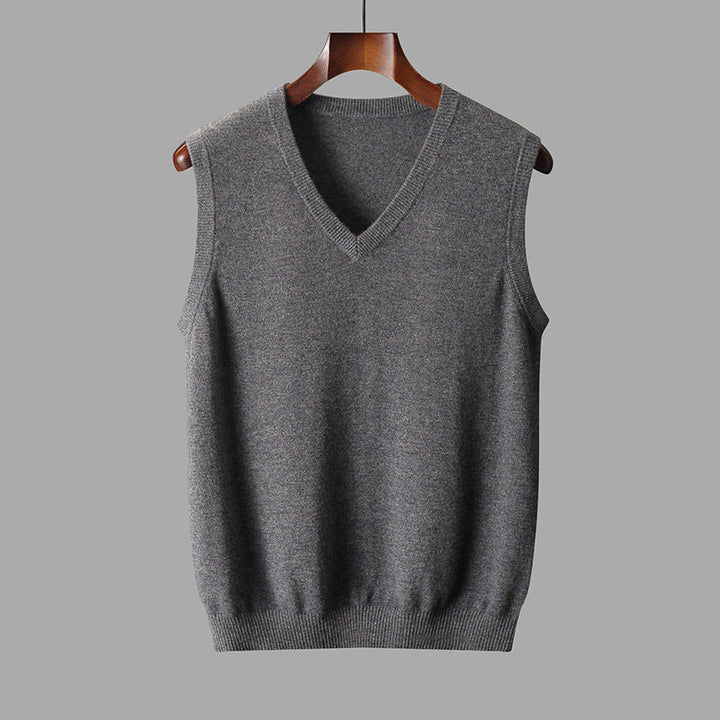 Men's V Neck Sweater Vest - Timeless Layering for Smart Casual Comfort