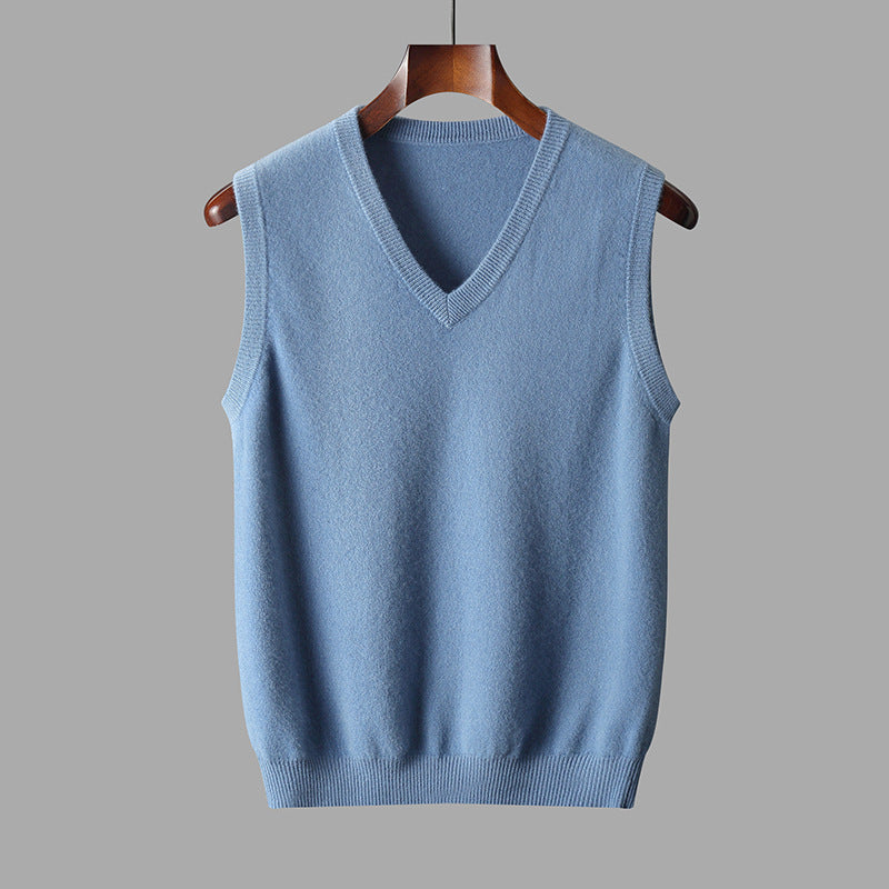 Men's V Neck Sweater Vest - Timeless Layering for Smart Casual Comfort