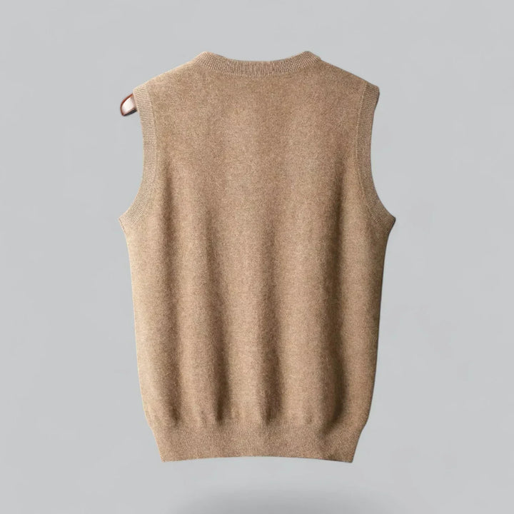 Men's V Neck Sweater Vest - Timeless Layering for Smart Casual Comfort