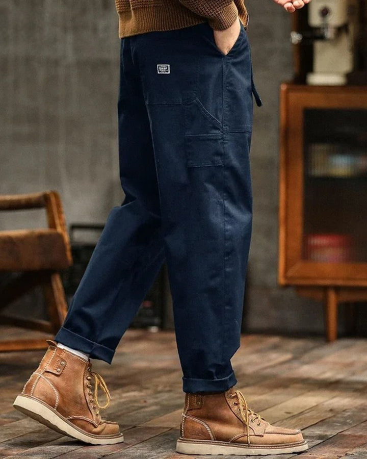 Men's Vintage Washed Cargo Pants for Casual Style