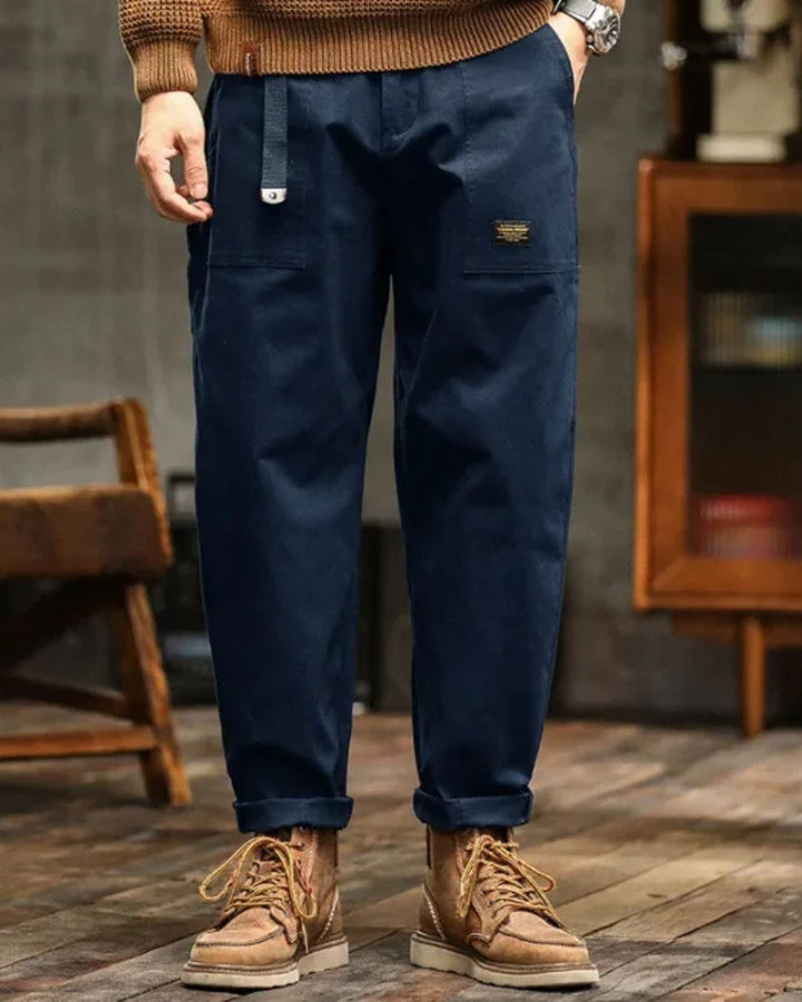 Men's Vintage Washed Cargo Pants for Casual Style