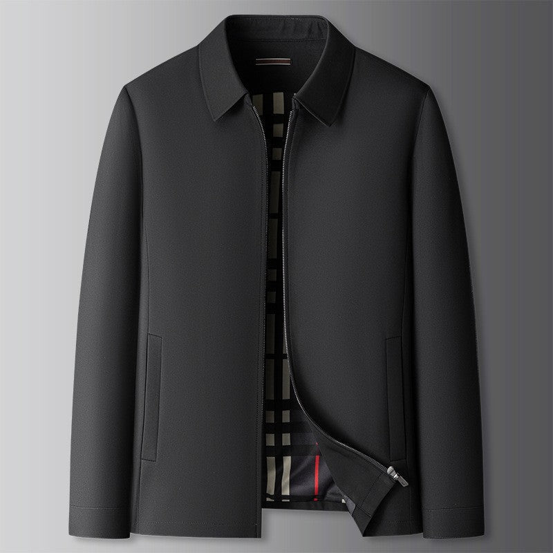 Men's Windproof Harrington Jacket – Stylish Zip-Front Comfort