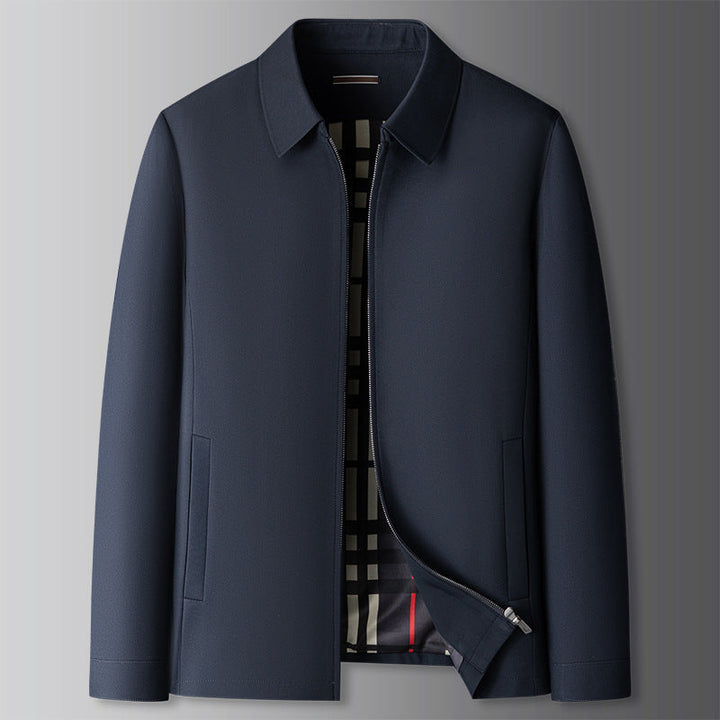 Men's Windproof Harrington Jacket – Stylish Zip-Front Comfort