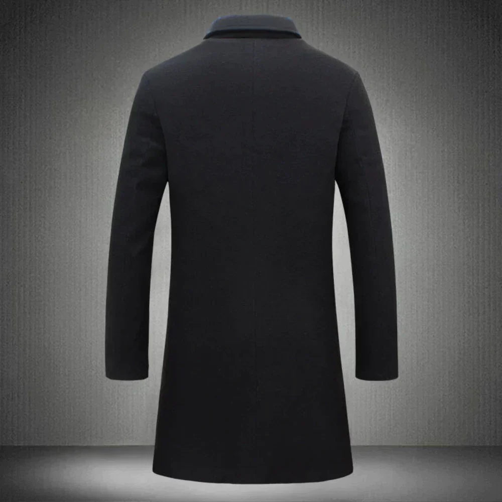 Men's Wool Coat, view 4 - Elena Harper