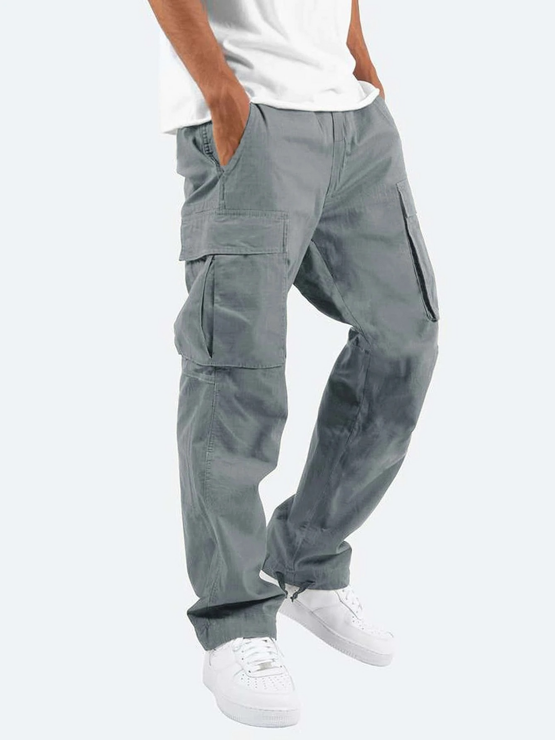 Men's Cargo Pants Relaxed Fit with Multiple Pockets