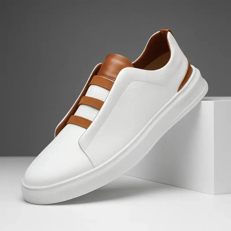 Men's Slip-On Trainers with Loop Lacing for Effortless Style