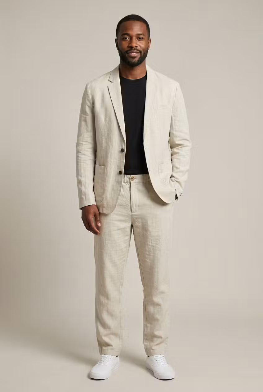 Linen Relaxed Fit Set for Men
