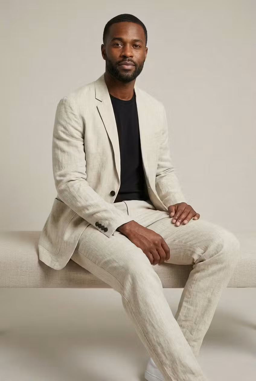 Linen Relaxed Fit Set for Men