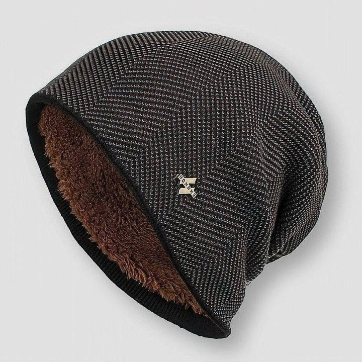Men's Beanie Slouchy Model with Soft Lining - Winter Hat