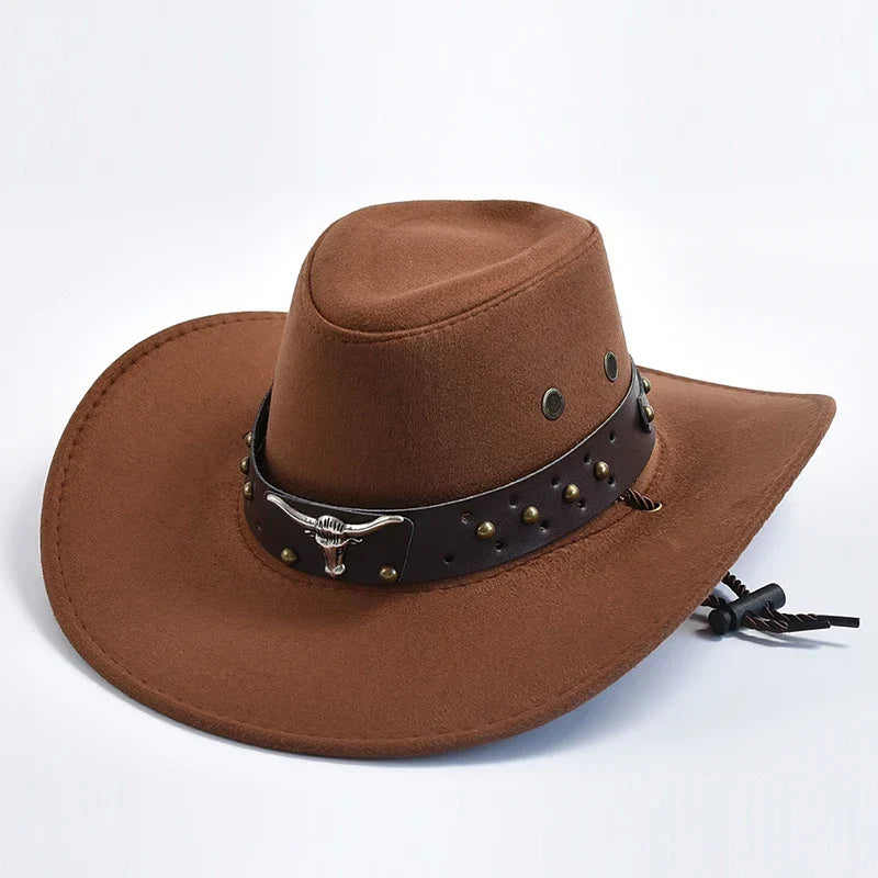 Men's Wide Brim Western Cowboy Hat