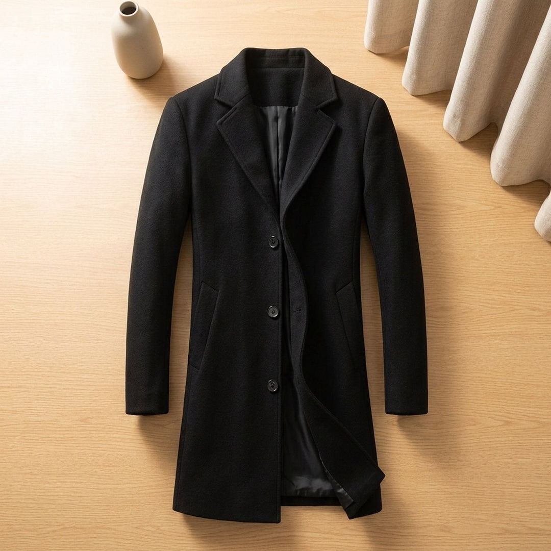 ELENA HARPER™  |  LONG WOOL BLEND COAT FOR MEN