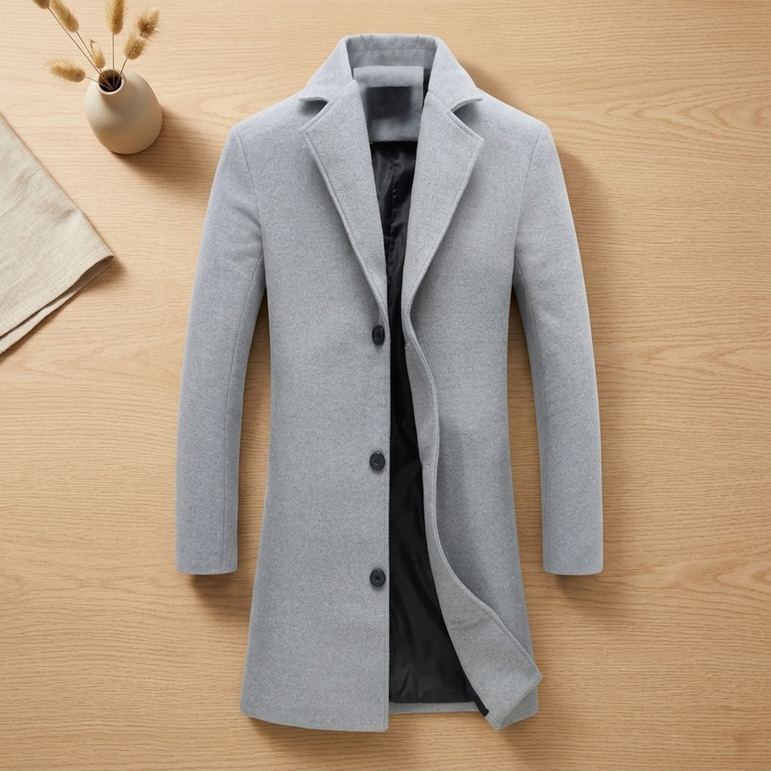 ELENA HARPER™  |  LONG WOOL BLEND COAT FOR MEN