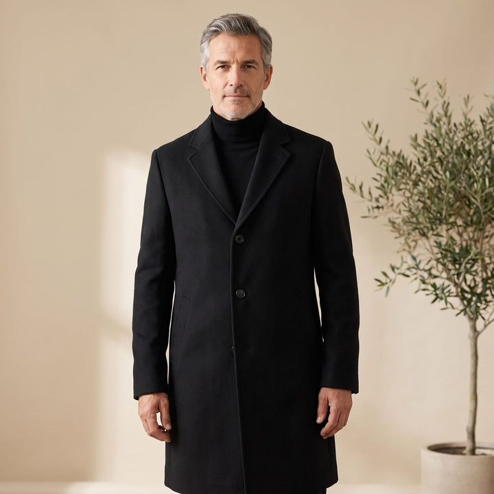 ELENA HARPER™  |  LONG WOOL BLEND COAT FOR MEN