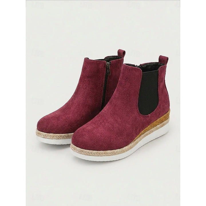 Felicity | Women's Wedge Chelsea Ankle Boots with Side Gussets