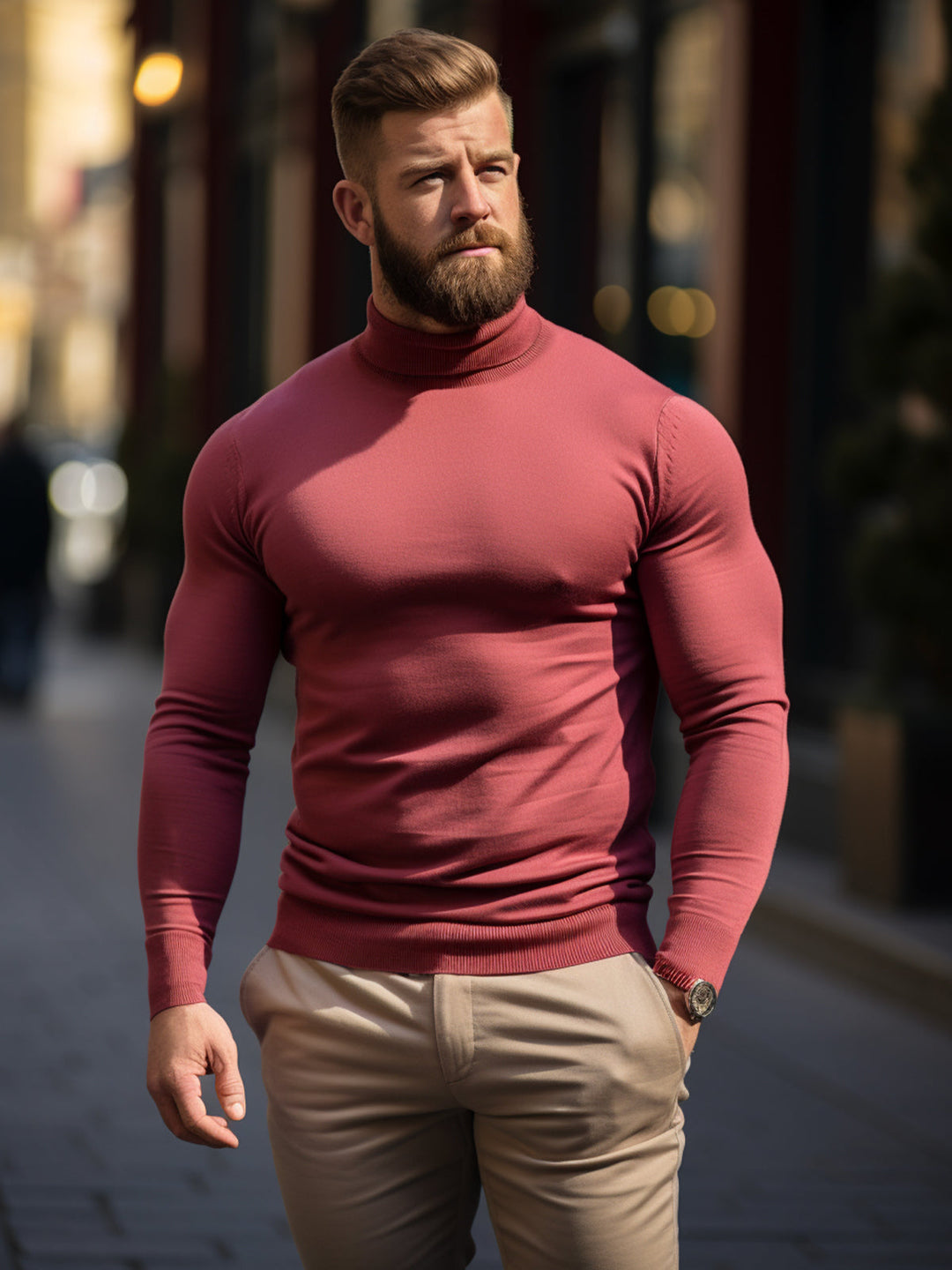 High Neck Polo Sweater