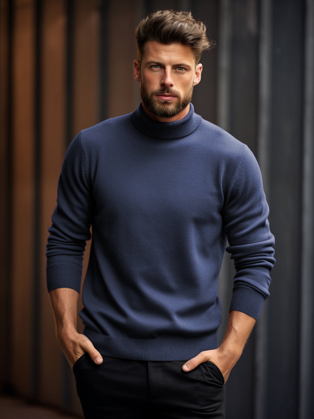 High Neck Polo Sweater