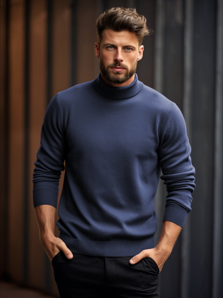 High Neck Polo Sweater