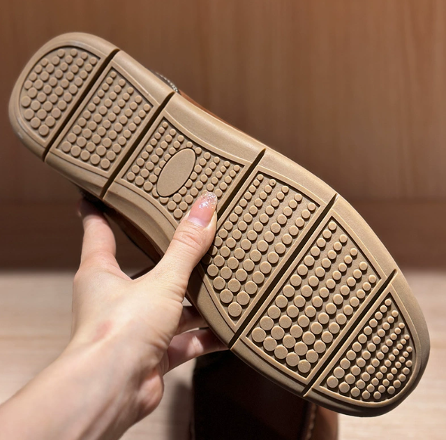 Men's Moccasins with Visible Stitching