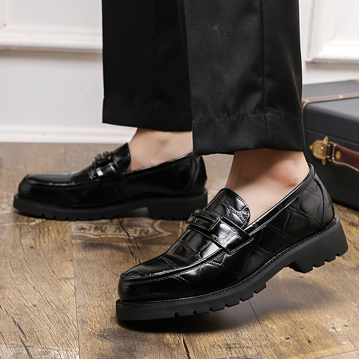 Men's Dress Loafers with Buckle