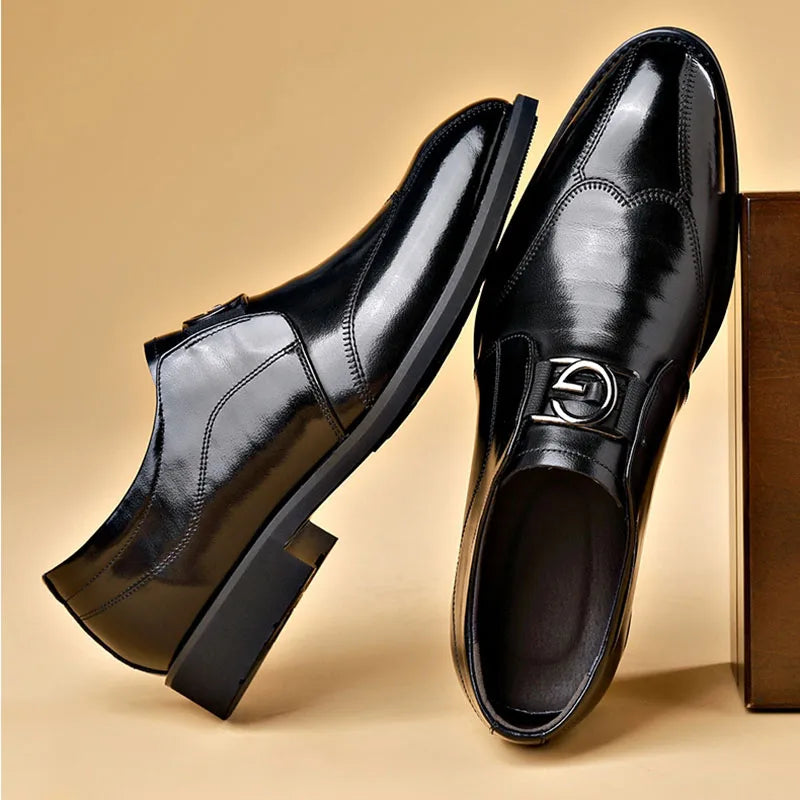 Men's Lace-Up Shoes with Extended Toe