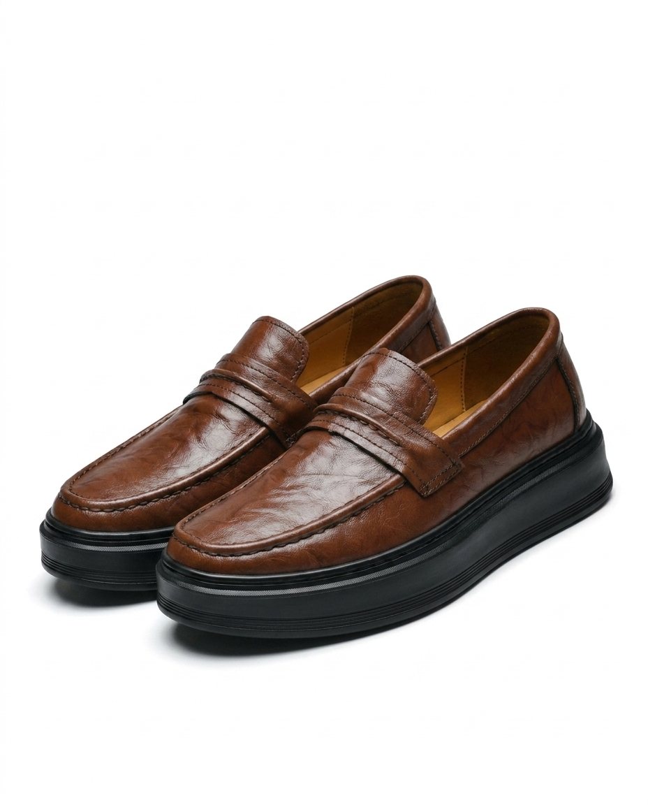 Men's Lightweight Platform Loafers - Elena Harper