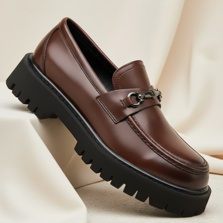Men's Moccasins with Grooved Sole