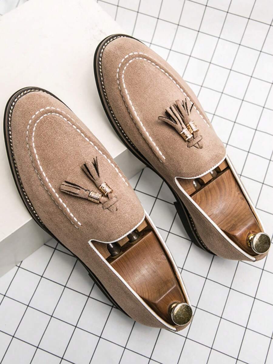 Men's Moccasins with Strap on Top - Elena Harper