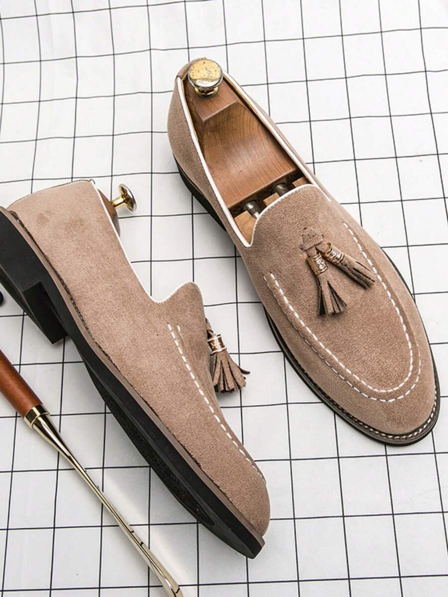 Men's Moccasins with Strap on Top - Elena Harper