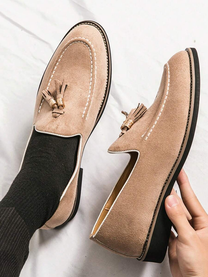 Men's Moccasins with Strap on Top - Elena Harper