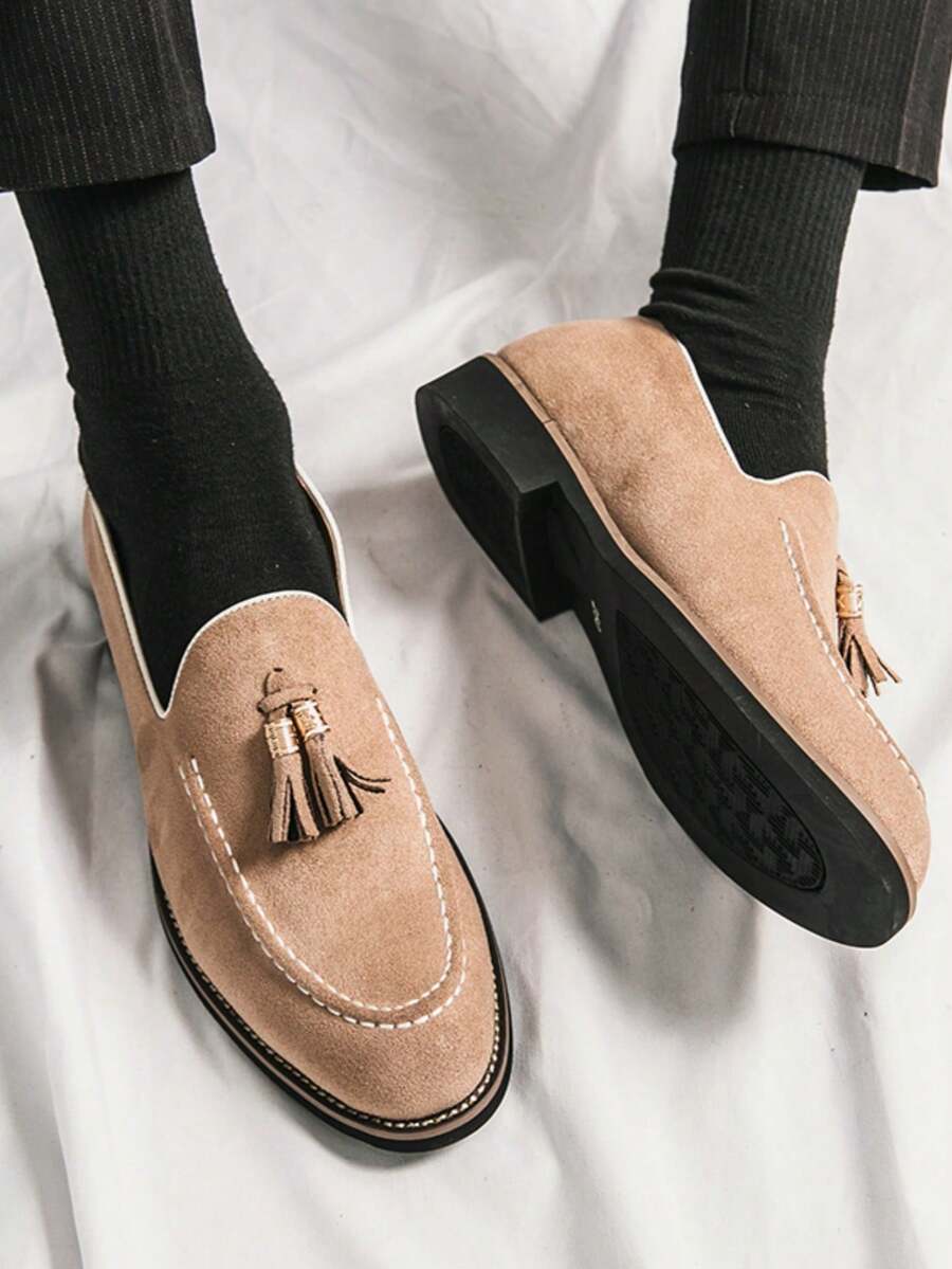 Men's Moccasins with Strap on Top - Elena Harper