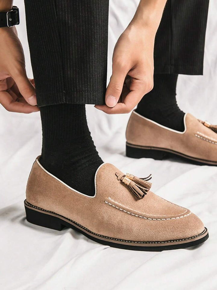 Men's Moccasins with Strap on Top - Elena Harper