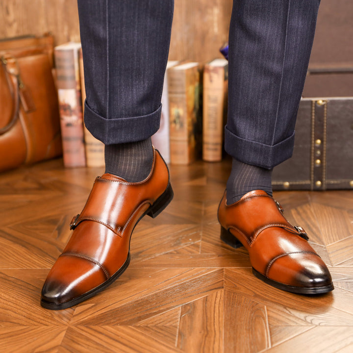 Men's Moccasins with Crossed Straps