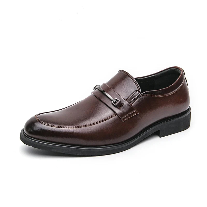 Men's loafers with smooth upper