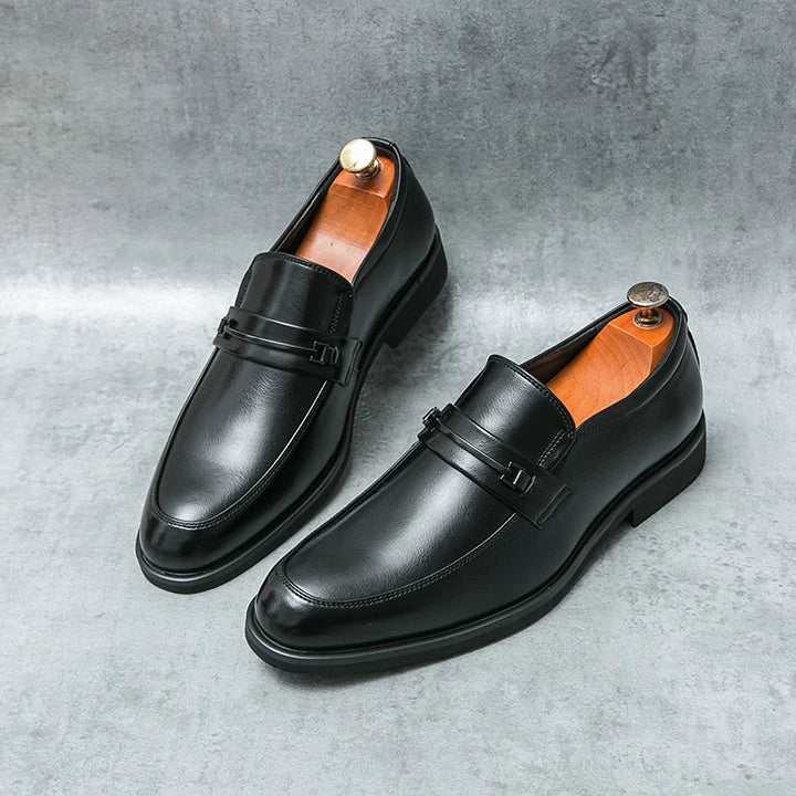 Men's loafers with smooth upper