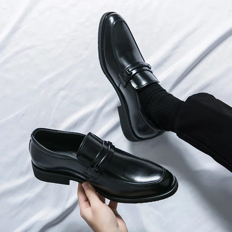 Men's loafers with smooth upper