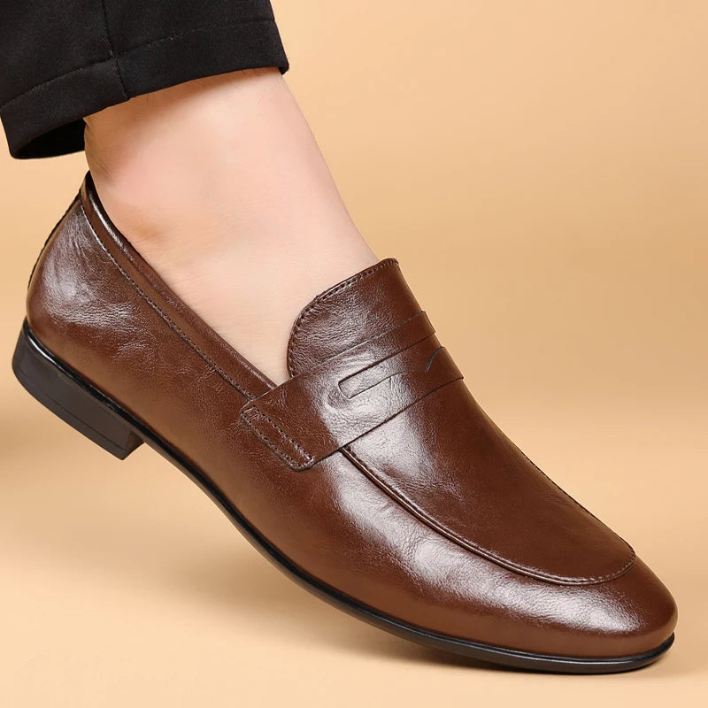 Smooth Men's Loafers - Elena Harper