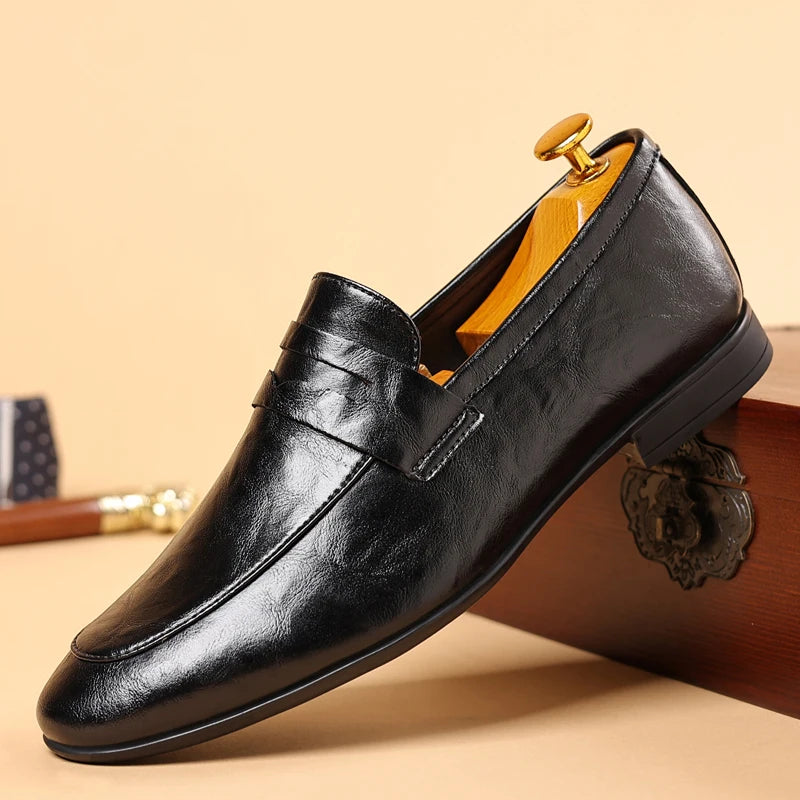 Smooth Men's Loafers - Elena Harper