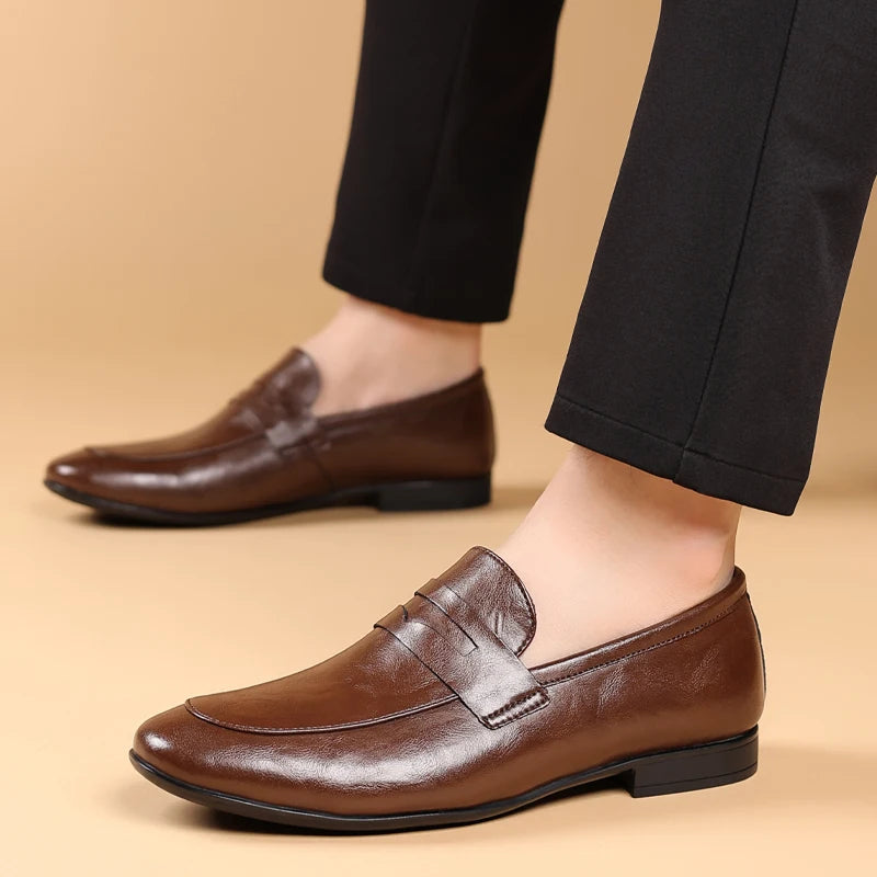 Smooth Men's Loafers - Elena Harper