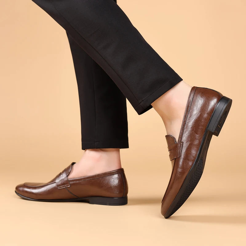 Smooth Men's Loafers - Elena Harper