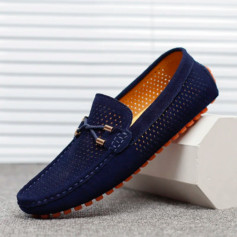 Men's Perforated Moccasins - Elena Harper