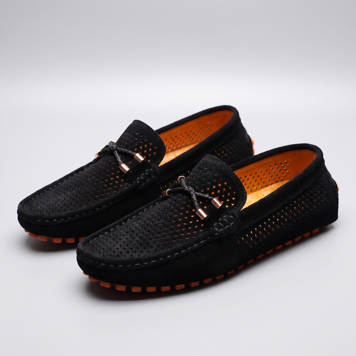 Men's Perforated Moccasins with Nubs