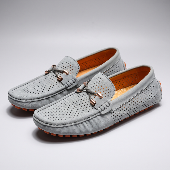 Men's Perforated Moccasins with Dots