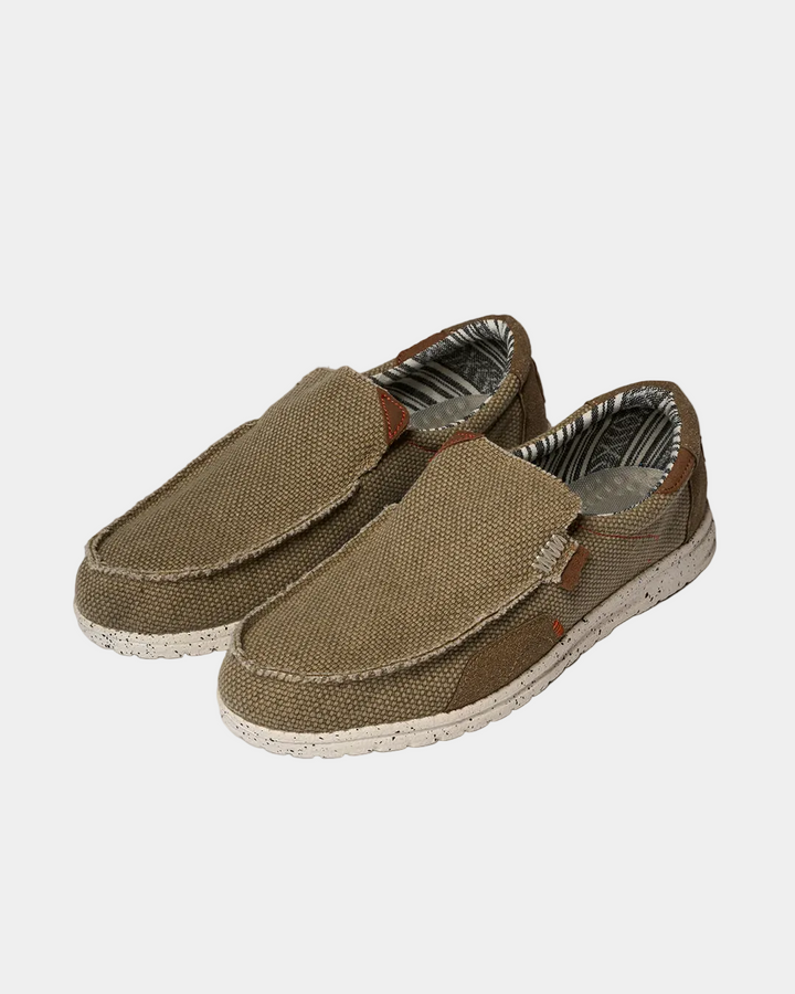 Men's Lightweight Canvas Loafers - Elena Harper