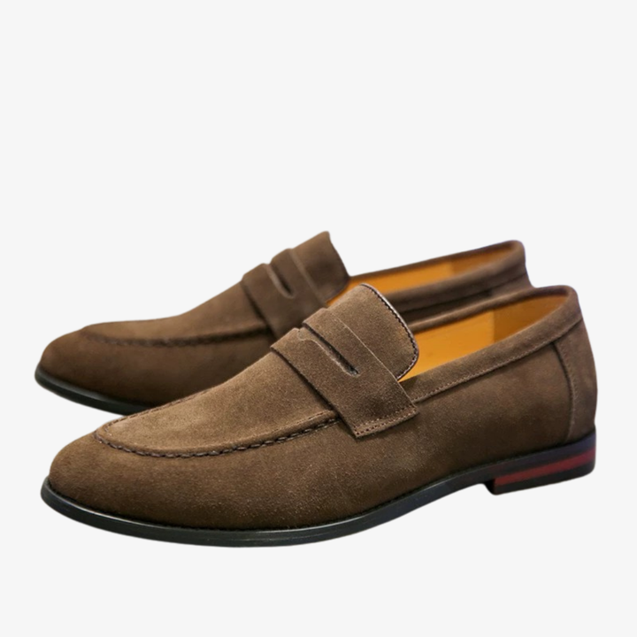Men's Penny Loafers with Low Sole - Elena Harper