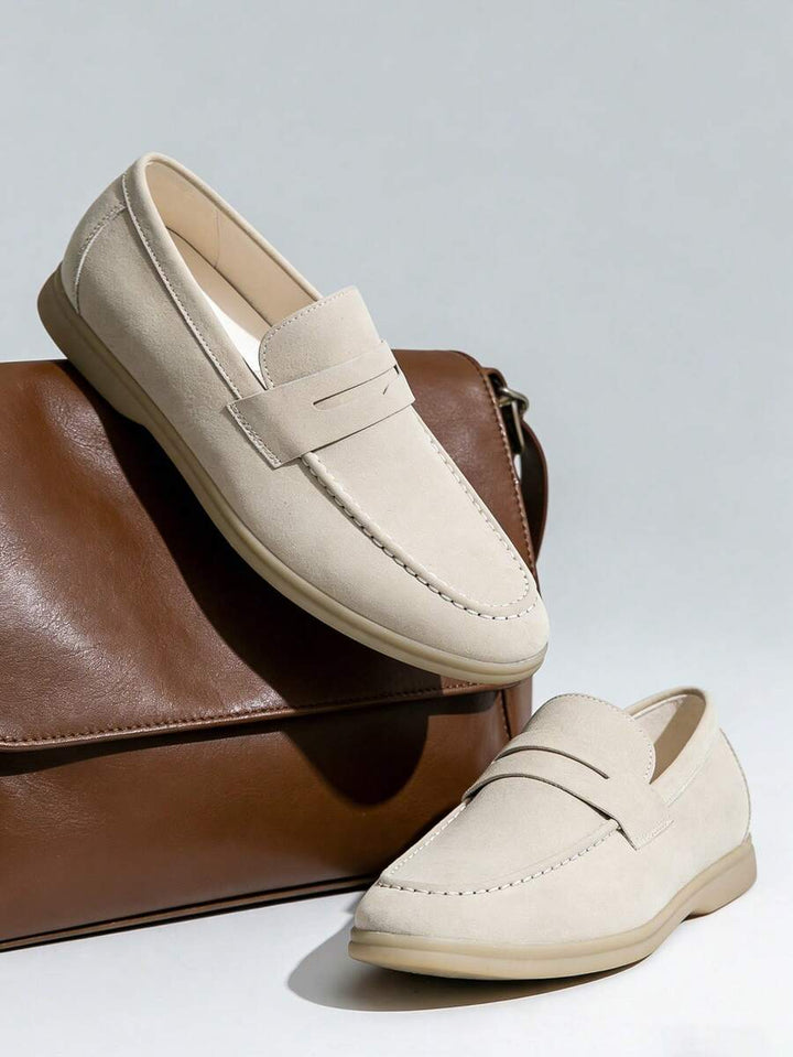 Men's Penny Loafers with Tapered Toe - Elena Harper