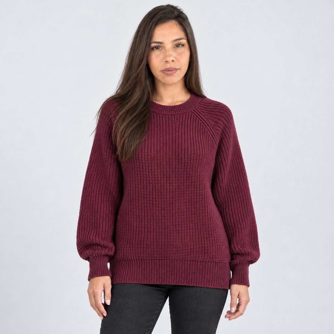 Montarello Women’s Jumper Cable Knit Oversized Sweater