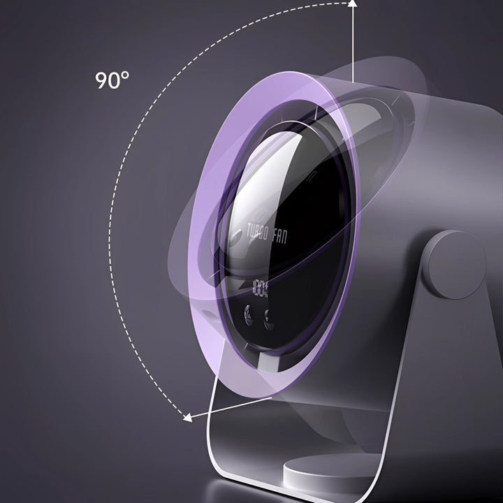 Home Bladeless Fan - Portable LED Display Air Circulator