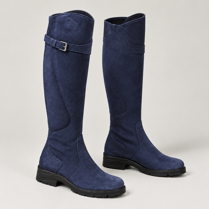 Montarello Women's Boots Knee High Waterproof Adjustable Strap